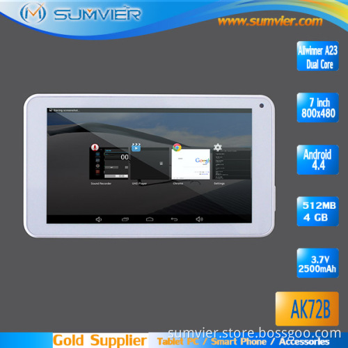 7inch 5-Point Multi Touch Android Pad with WVGA 800*480 Dual Core
